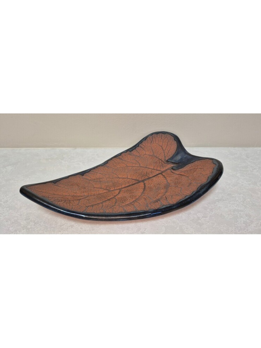 Albert County Clay Co. Handmade Leaf Platter by Judy Tait